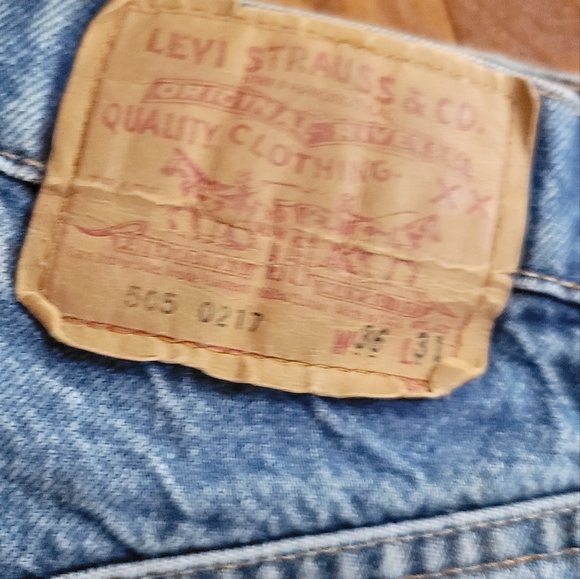 Vintage Levi 505 Jeans Actual waist 34" - Picture 4 of 12